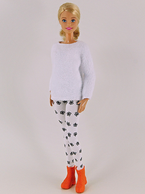 Barbie - Legíny kytičkové — foto 1