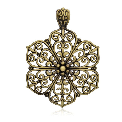 Přívěsek antický bronz XXL