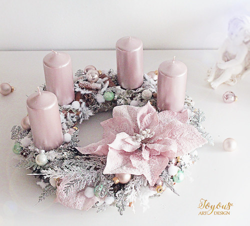 Luxusní rustikální adventní věnec — foto 1