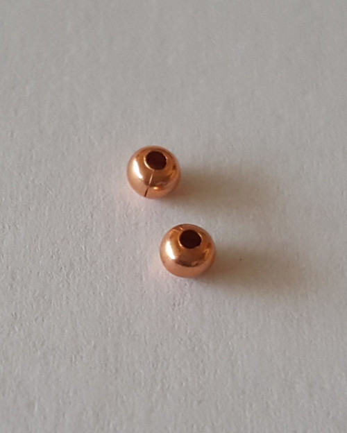 Korálky měděné zploštělé 1,9mm — foto 1