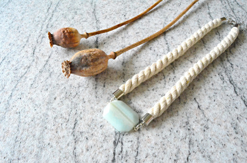 Náhrdelník Silver Rope Line Amazonite — foto 1