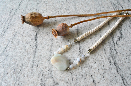 Náhrdelník Silver Rope Amazonite Sardonyx — foto 1