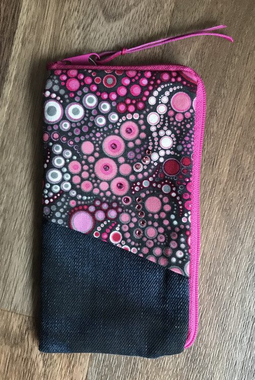 Obal na mobil - bublinky, džínovina — foto 1
