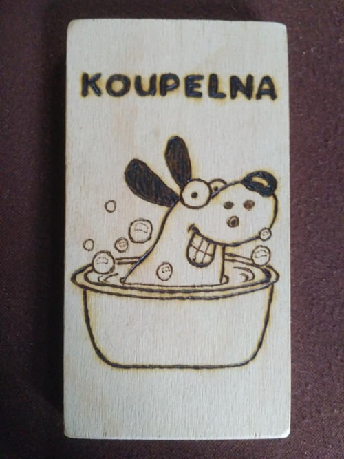 Cedulka KOUPELNA