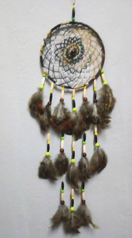Hezký Dárek-Přírodní Lapač Snů-Indiánský Amulet
