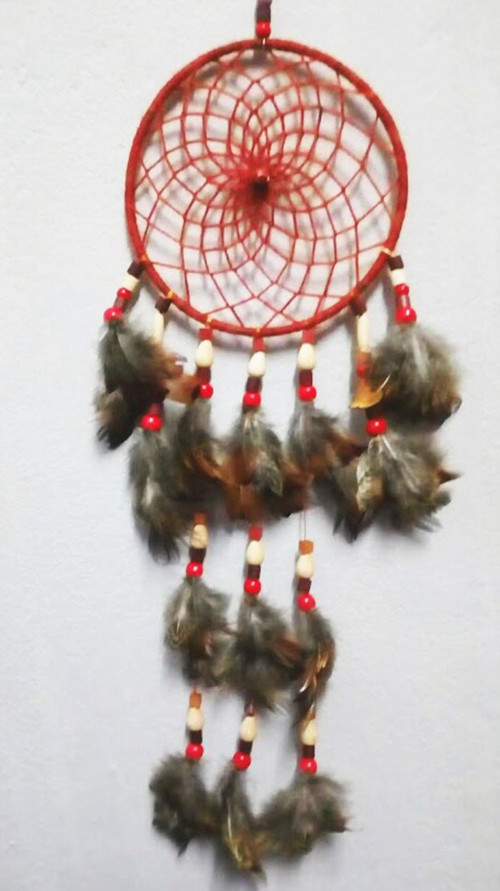 Hezký Dárek-Přírodní Lapač Snů-Indiánský Amulet