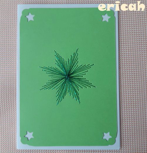 Vánoční přání String art 4