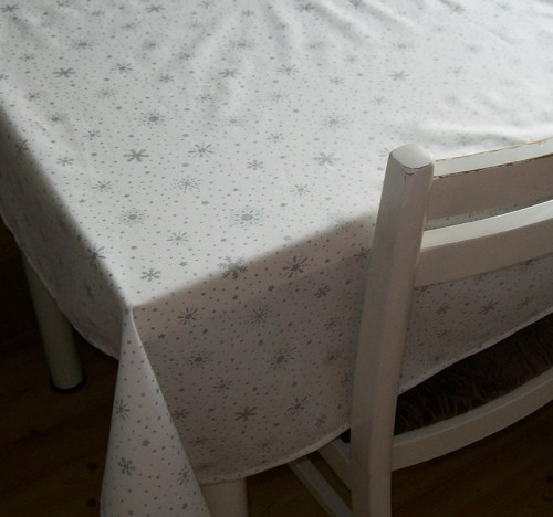 Stříbrné Vločky A Hvězdičky - Ubrus — foto 1