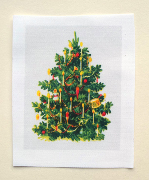 Látkový panel Vánoční 20 7,5 cm x 10 cm