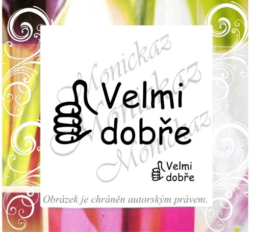 Velmi dobře palec 179. Razítko motivační.