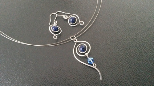 Soupravička s lapis lazuli — foto 1