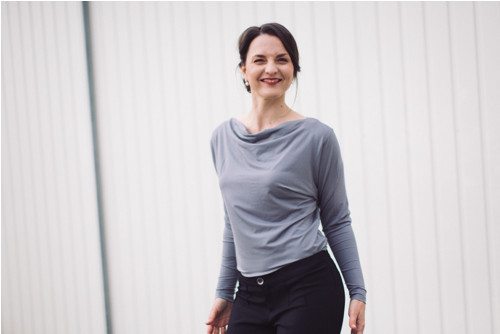 ROSMARINA triko dlouhý rukáv šedá