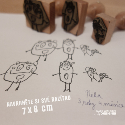 Razítko 7x8 cm s vlastním designem — foto 1