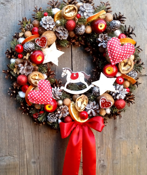 Adventní věnec s koníkem — foto 1