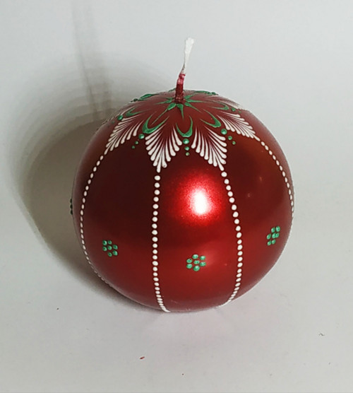 Červená koule - svíčka — foto 1