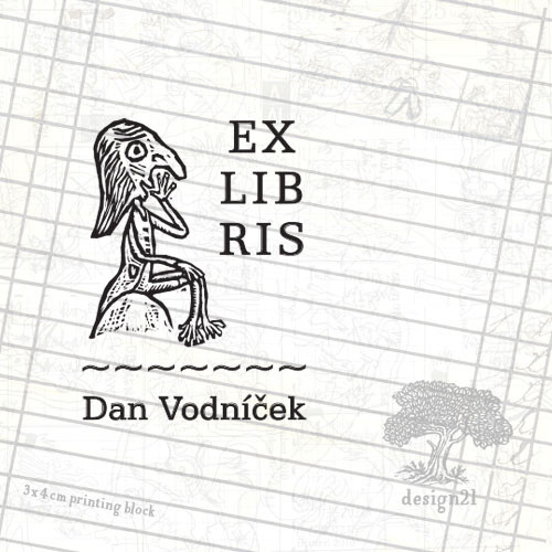 Vodník: razítko 3x4 cm