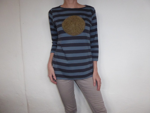Pruhované s aplikací vel.XS-XXL