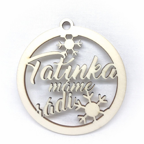 Ozdoba na stromeček - Tatínek - W216