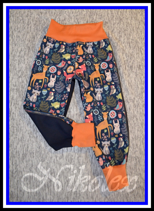 Zimní softshell kalhoty-rostoucí — foto 1