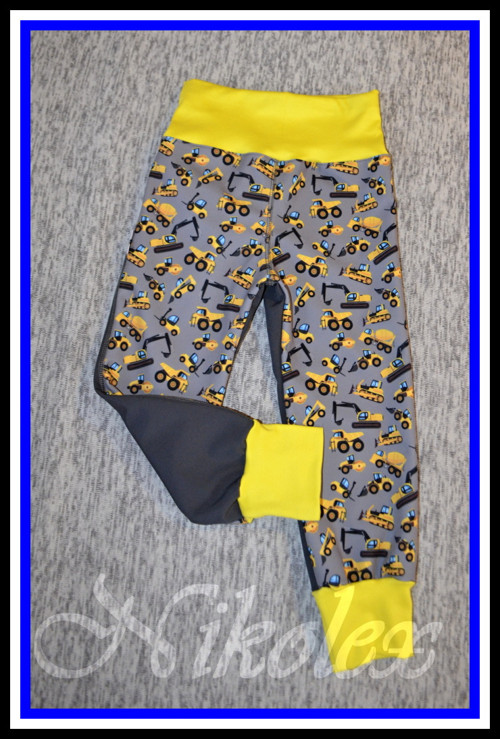 Zimní softshell kalhoty-rostoucí — foto 1