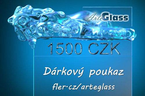 Dárkový nákupní poukaz 1500 Kč - ArteGlass