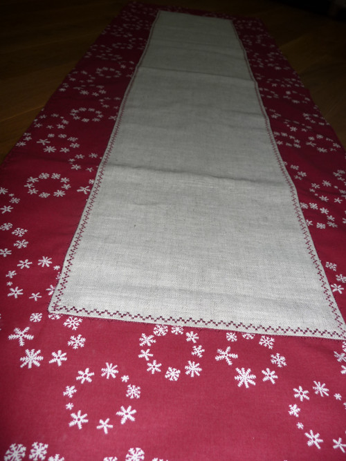 Lněný oboustranný běhoun-100x30-na přání — foto 1