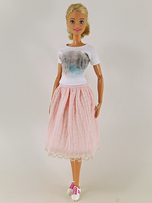 Barbie - Sukně meruňková — foto 1