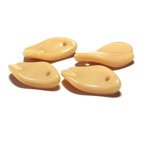 4ks Korálky Ověs Kroucená Kapka 18x10mm Isabella