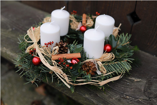 Přírodní adventní věneček — foto 1