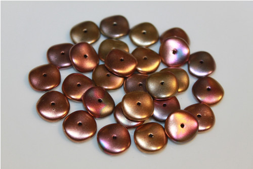 Vlnité kolečko - 12mm - Metallic Lava- 10ks