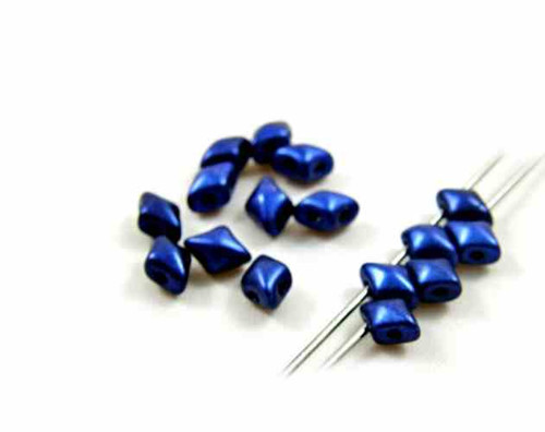 České skleněné "vario" 5x3mm (5g) - modrý lapis
