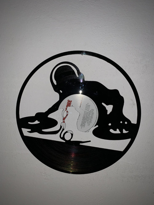 Vinyl art Dj ručně vyřezáno
