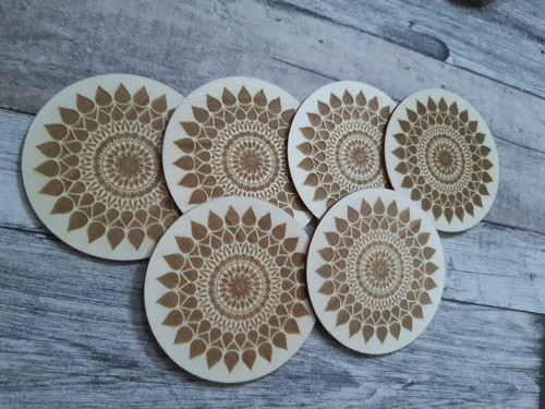 Dřevěné podtácky MANDALA