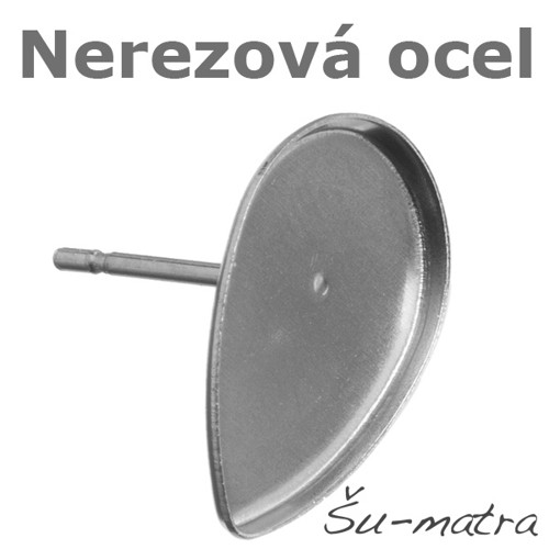 Puzeta s lůžkem 14x10 mm z nerezové oceli (10 ks)