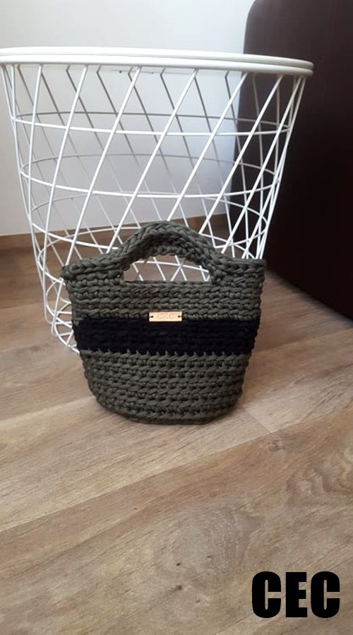 Mini špagátková khaki - do ruky No.1 — foto 1