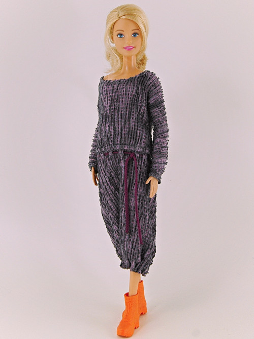 Barbie - Fialovošedé šaty — foto 1