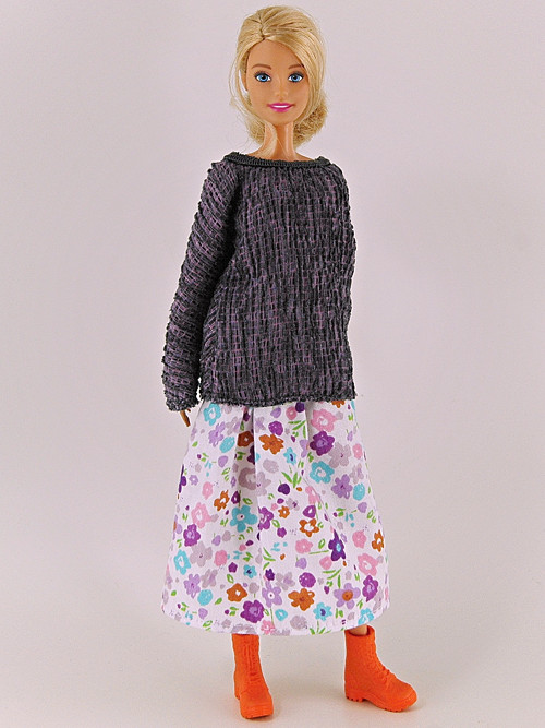 Barbie - Tunika šedofialová — foto 1