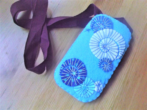 ** Obal, pouzdro modré spirály — foto 1
