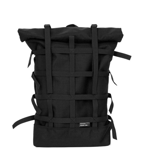 Nepromokavý batoh Braasi WEBBING BLACK
