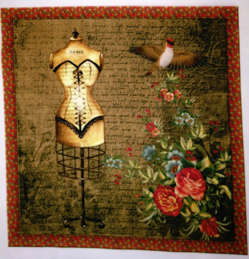 Bavlněná látka - panel 25 x 25 cm — foto 1