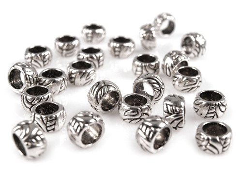 Kovové korálky 6x10 mm (2ks)