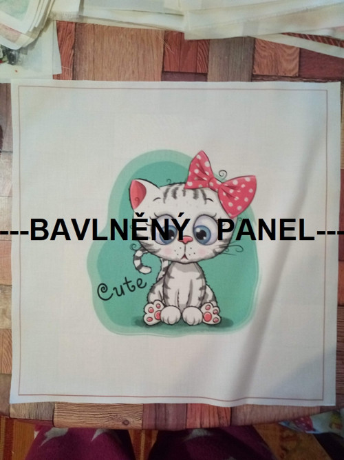 Bavlněný panel 35 x 35 cm — foto 1