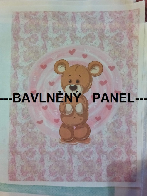 Bavlněný panel 22 x 30 cm
