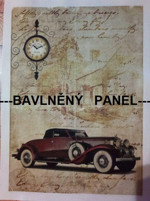 Bavlněný panel 21 x 30 cm