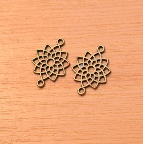 Mezidíl - starobronz - 20x14mm