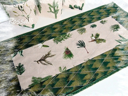 Větvičky ... ubrus 68 x 35 cm — foto 1
