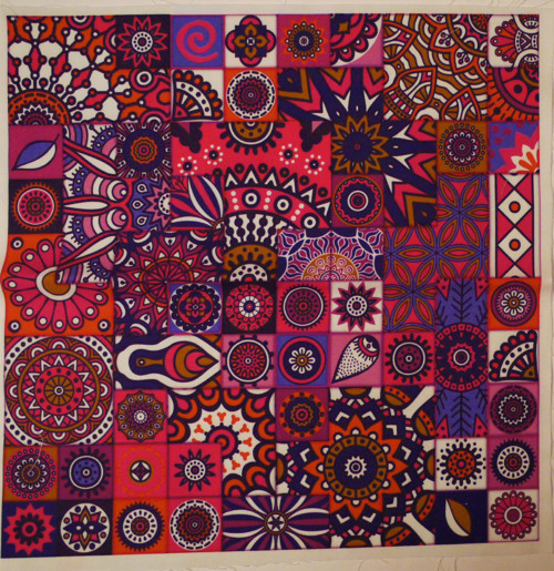 Bavlněná látka - panel 35 x 35 cm — foto 1
