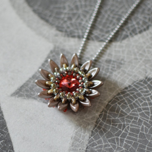 Simple Kanzashi - Padparadscha — foto 1