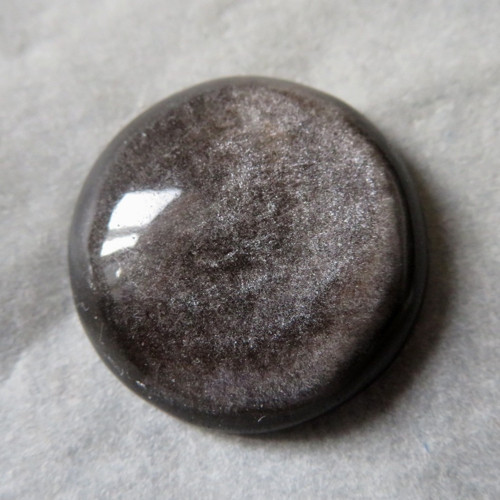 Stříbrný obsidián kabošon, č.1 — foto 1
