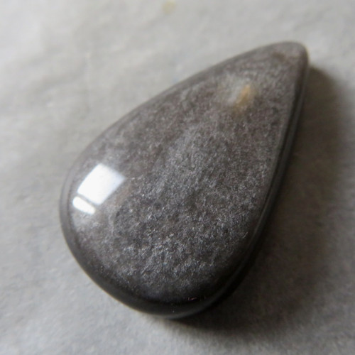 Stříbrný obsidián kabošon, č.7 — foto 1